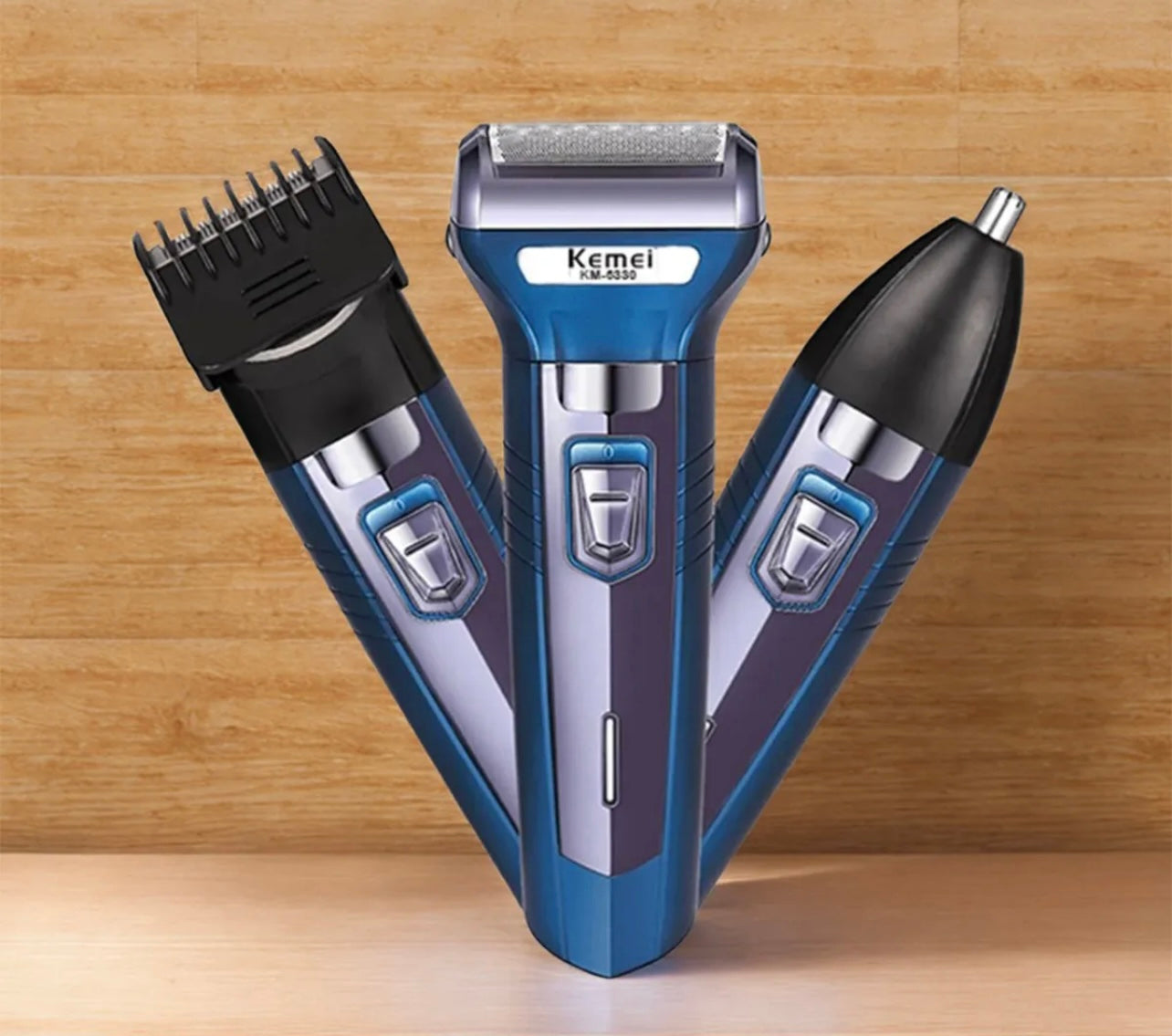 Original Kemei 3 In 1 Rechargeable Shaving Machine 6 Months Warranty