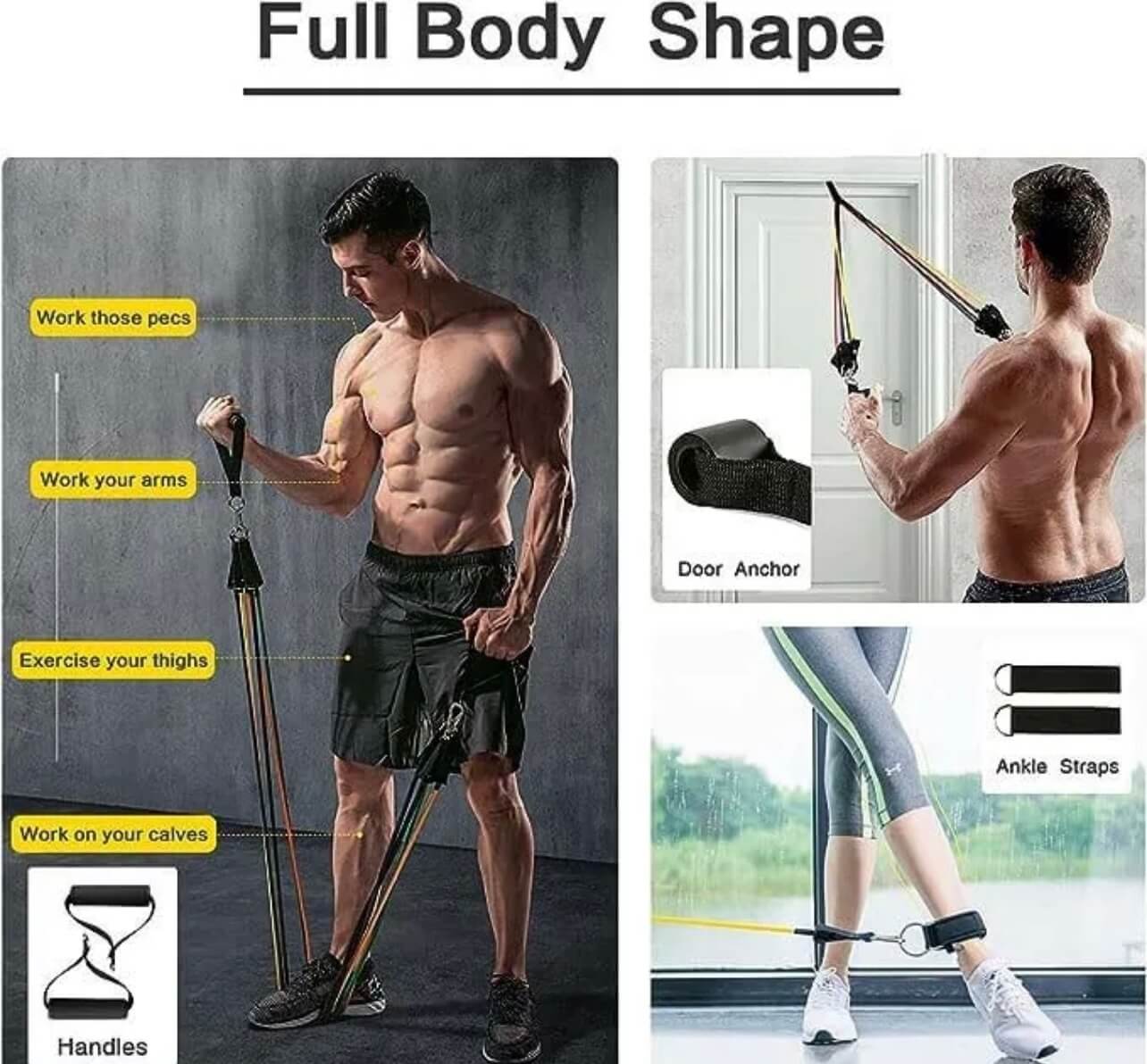 11(PCS) Power Exercise Resistance Band