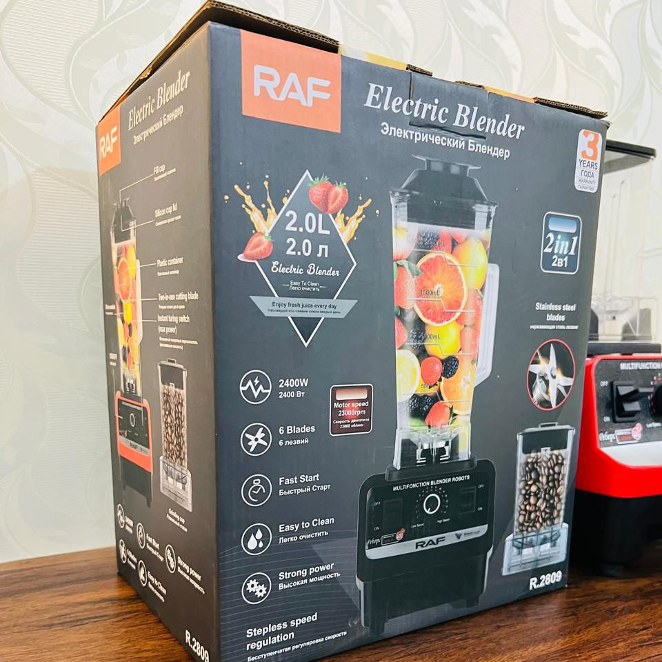 RAF Russia 🇷🇺 Lot Imported Heavy Duty Electric Blender Unbreakable Jug And Grinder | 2.0L Jar | 3-Year Warranty