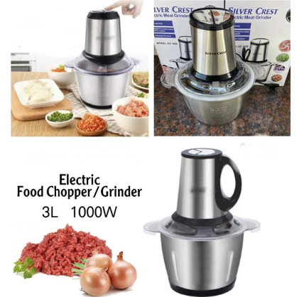 Silver Crest Multi Functions Meat Chopper (3 Litr) Steel Bowl