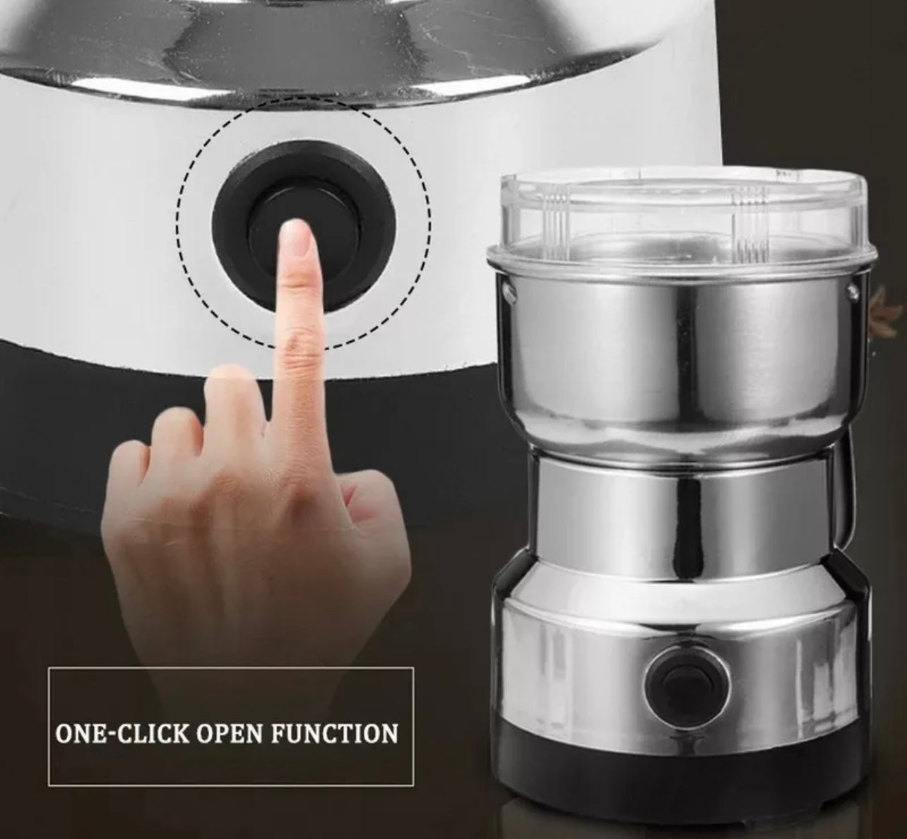 Electric Grinder High Quality Stainless Steel Spices Masala, Nuts, Beans Grinder Powerful Motor