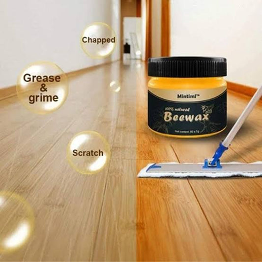 Beeswax Furniture Polish, Natura Wood Seasoning Beewax Polish for Wood & Furniture - Buy 1 Get 1 Free - Free Delivery