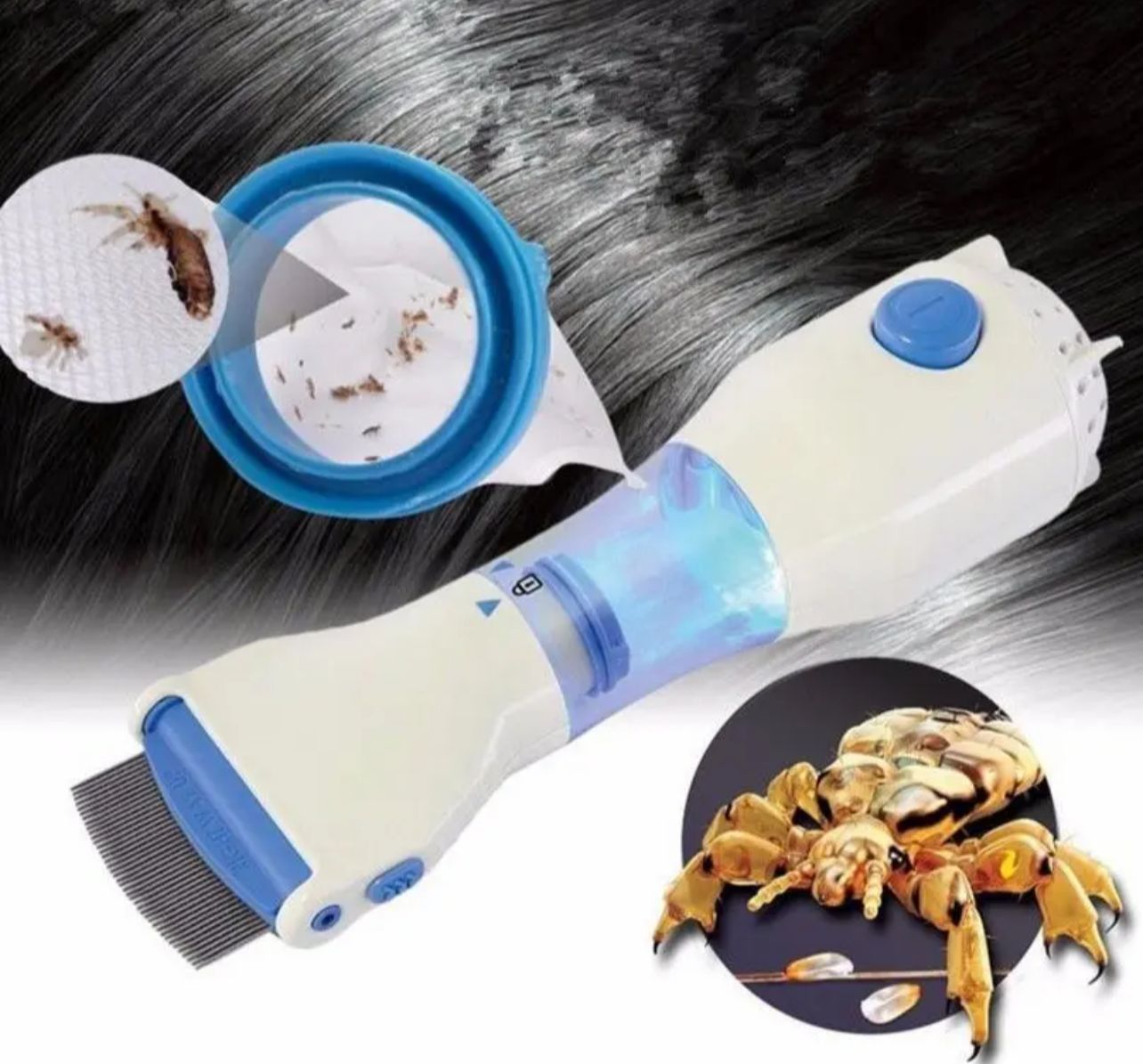 Imported V Comb Head Lice Machine With Filter V Comb Head Lice Machine Electric V Comb Head Lice Removal Machine Anti Lice Machine V Comb Head Lice Remover Machine