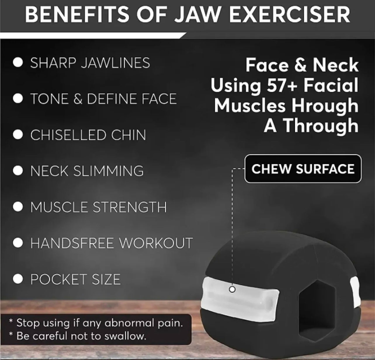 Jawline Exerciser Ball Jawline Shaper chew