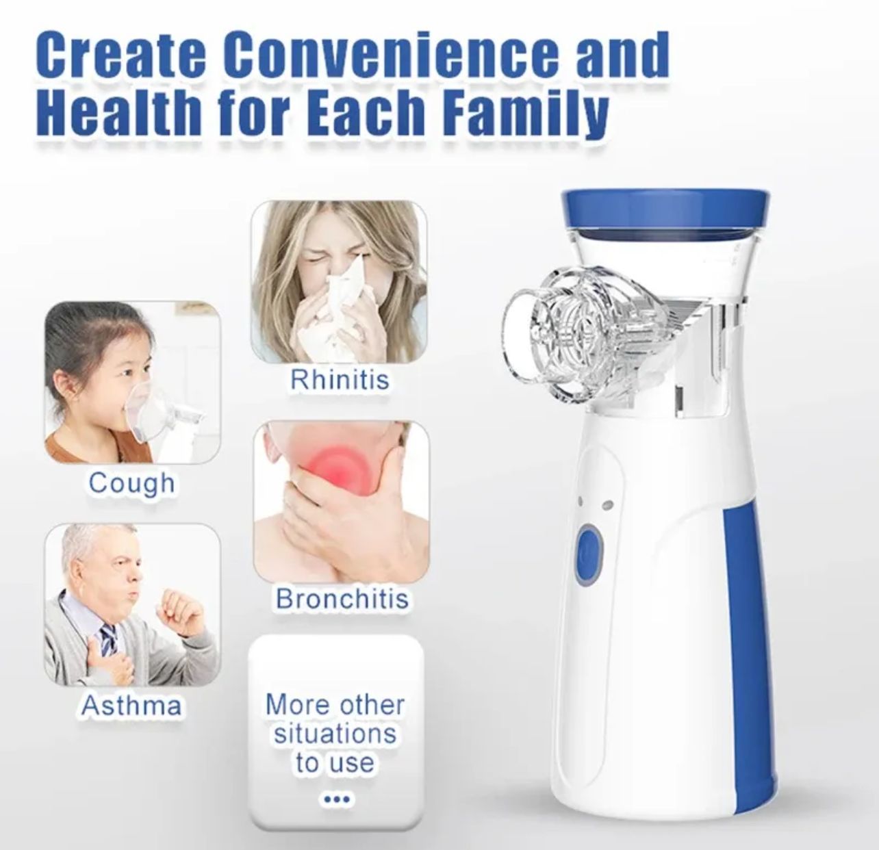 Portable Face Mist Medical Nebulizer - (IMPORTED)